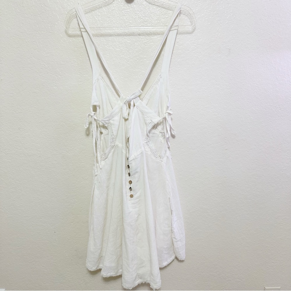 New free people Vivi Lace Trim Minidress size L - Picture 11 of 14